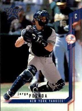 Jorge Posada #34 Baseball Cards 2001 Leaf Rookies & Stars