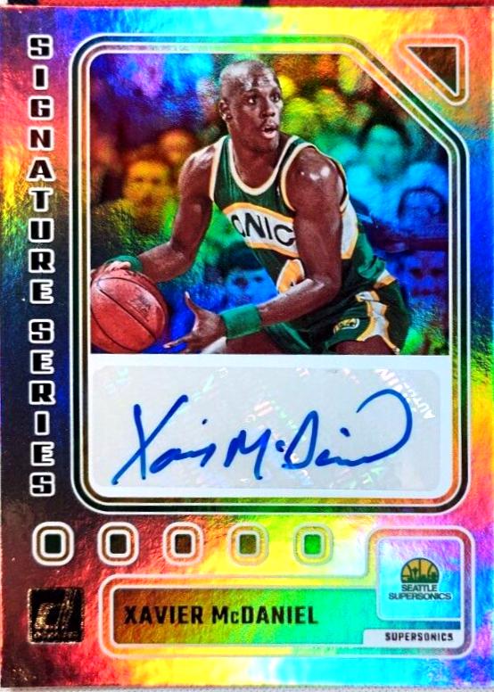 Xavier McDaniel #SS-XAV Basketball Cards 2023 Panini Donruss Signature Series