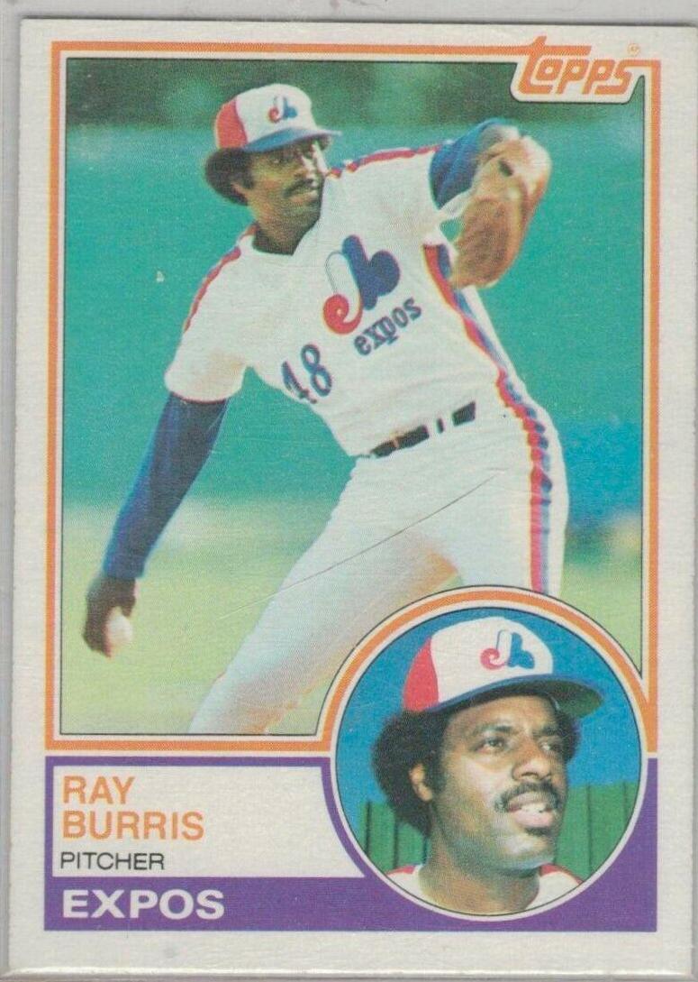 Ray Burris #474 Baseball Cards 1983 Topps
