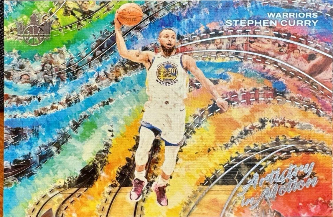 Stephen Curry #4 Basketball Cards 2024 Panini Court Kings Artistry in Motion