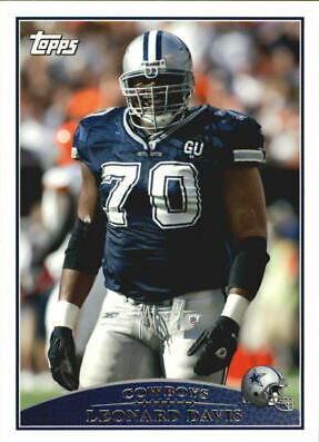 Leonard Davis #9 Football Cards 2009 Topps