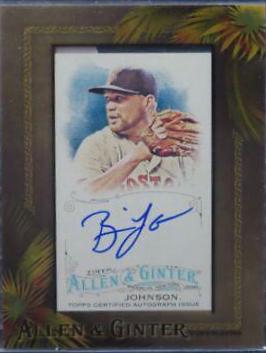 Brian Johnson #AGA-BJ Baseball Cards 2016 Topps Allen & Ginter Framed Mini Autographs