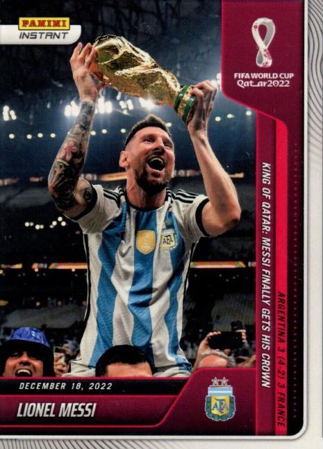 Lionel Messi #118 Soccer Cards 2022 Panini Instant