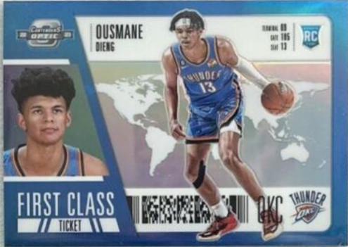 Ousmane Dieng #5 Basketball Cards 2022 Panini Contenders Optic First Class Ticket