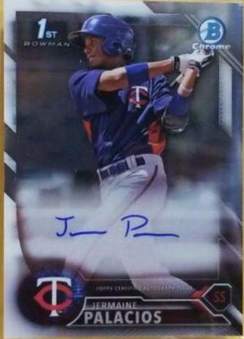 Jermaine Palacios #BCAP-JP 2016 Bowman Chrome Baseball Prospects Autographs