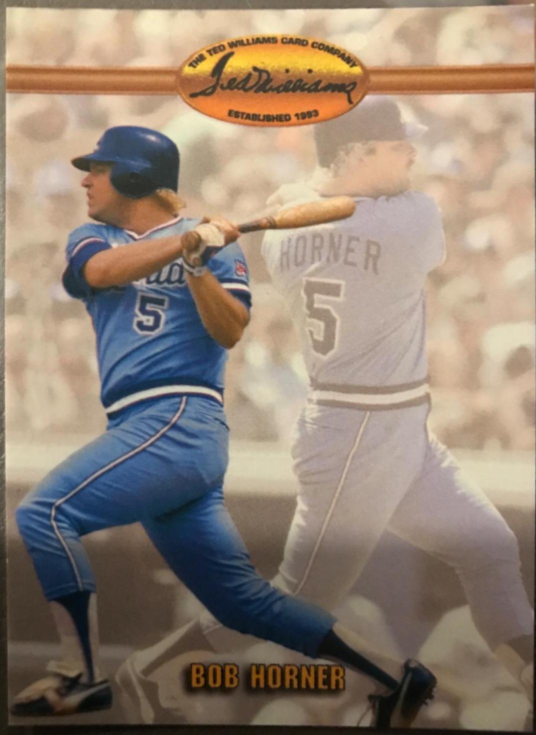Bob Horner #47 Baseball Cards 1993 Ted Williams Co