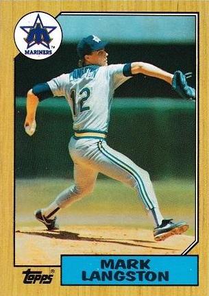 Mark Langston #215 Baseball Cards 1987 Topps
