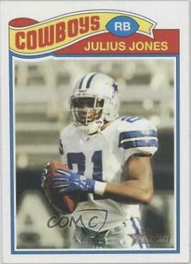 Julius Jones #4 Football Cards 2005 Topps Heritage