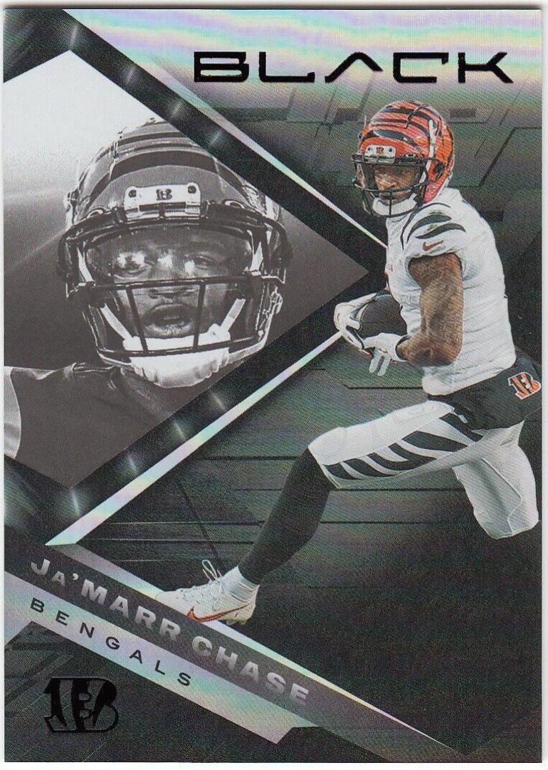 Ja'Marr Chase #21 Football Cards 2022 Panini Black
