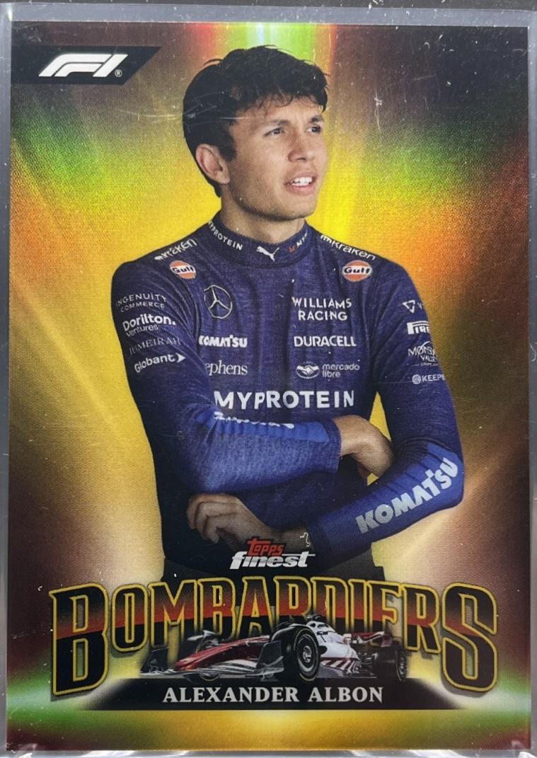 Alexander Albon #BB-19 Racing Cards 2024 Topps Finest Formula 1 Bombardiers