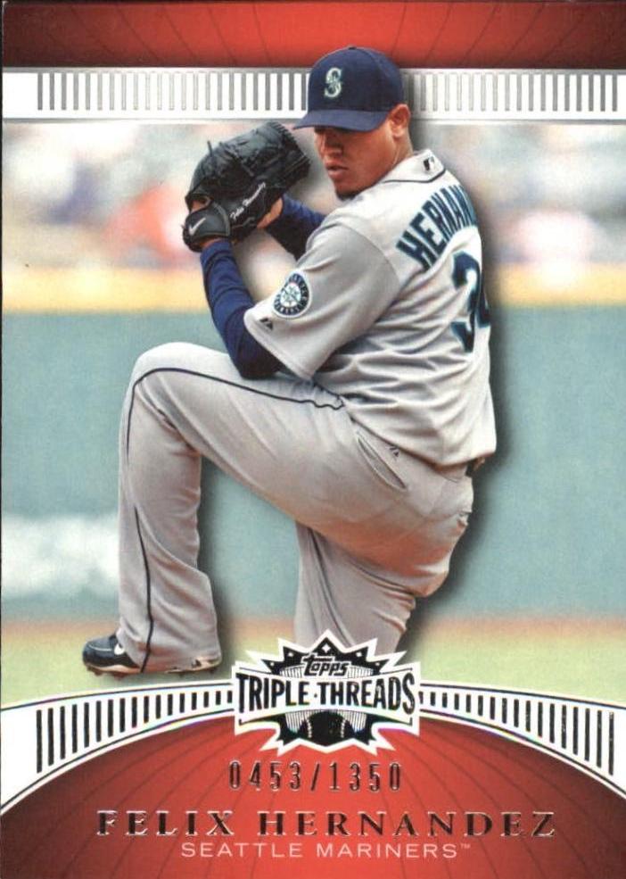 Felix Hernandez #70 Baseball Cards 2010 Topps Triple Threads