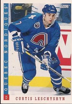 Curtis Leschyshyn #42 Hockey Cards 1993 Score