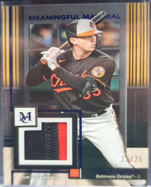 Adley Rutschman #MMR-ARU Baseball Cards 2024 Topps Museum Collection Meaningful Material Relic