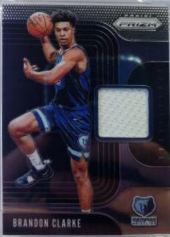 Brandon Clarke #BCL Basketball Cards 2019 Panini Prizm Sensational Swatches