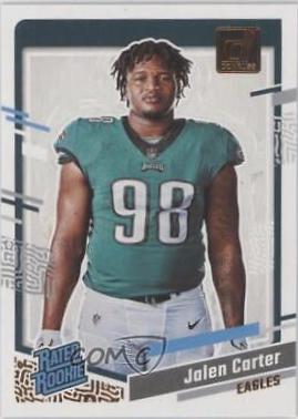 Jalen Carter #5 Football Cards 2023 Panini Donruss Rated Rookies Portrait