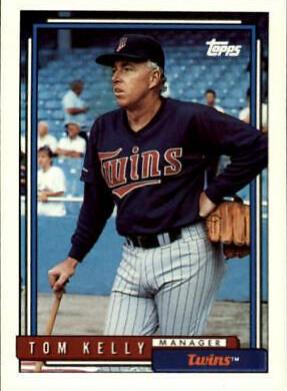 Tom Kelly #459 Baseball Cards 1992 Topps