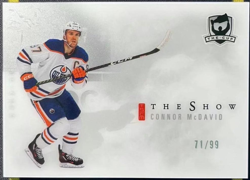 Connor McDavid #SW-CM Hockey Cards 2022 Upper Deck The Cup The Show