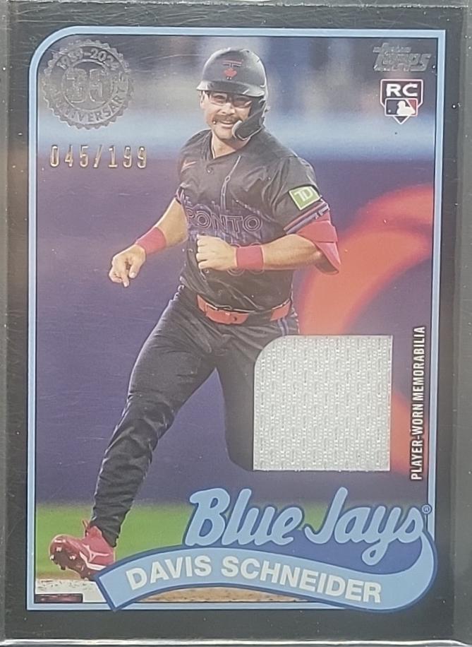 Davis Schneider #89RU-DS 2024 Topps 1989 Relic Baseball
