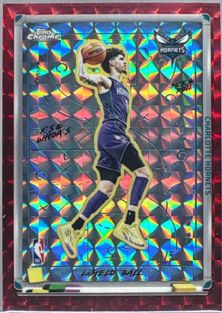 LaMelo Ball [Refractor Red Geometric] #XW-7