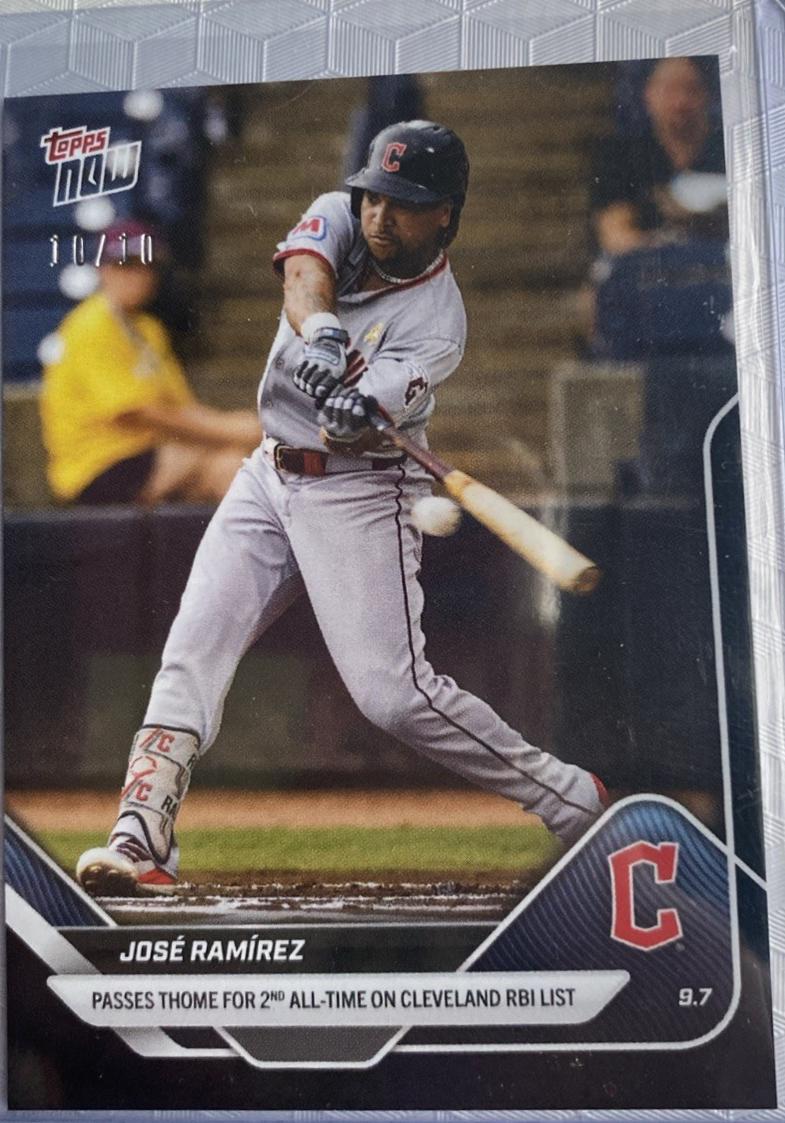 Jose Ramirez [Black Foil] #671 Prices | 2025 Topps Now | Baseball Cards
