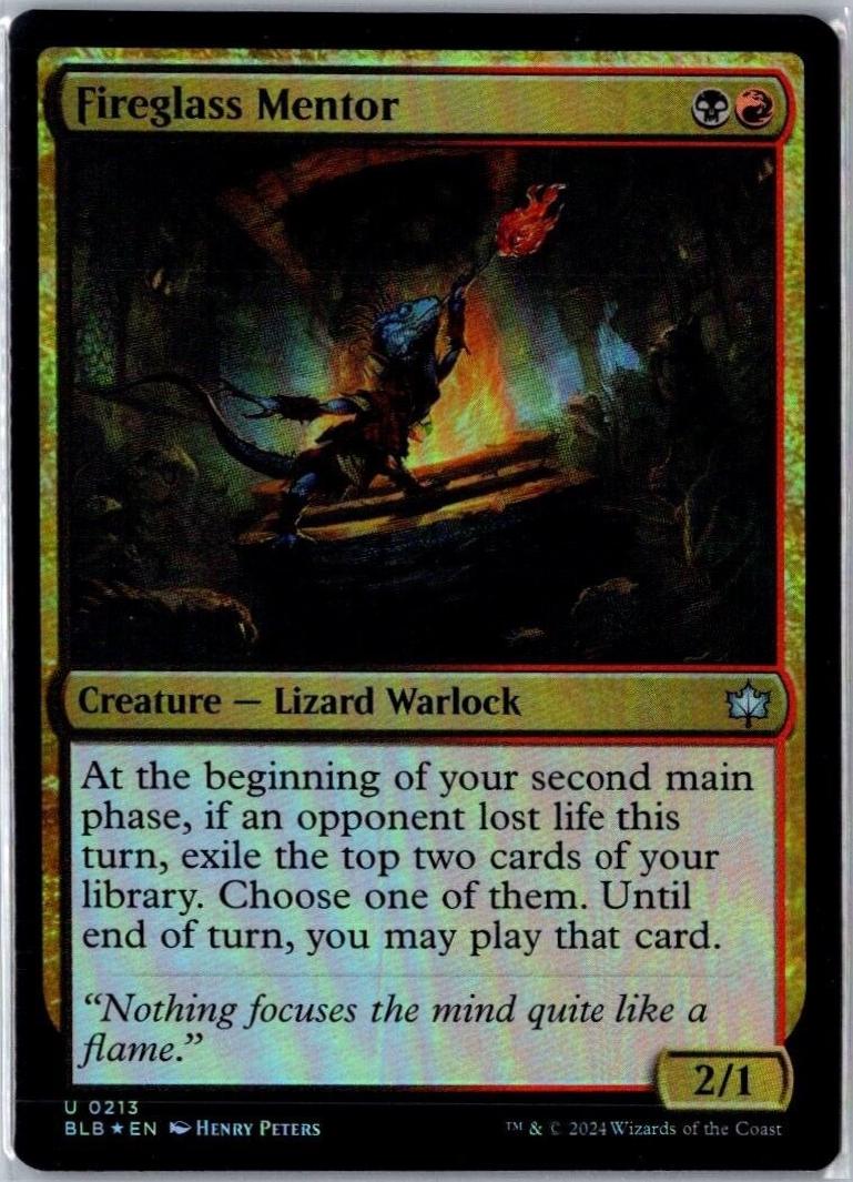 Fireglass Mentor #213 Magic Bloomburrow