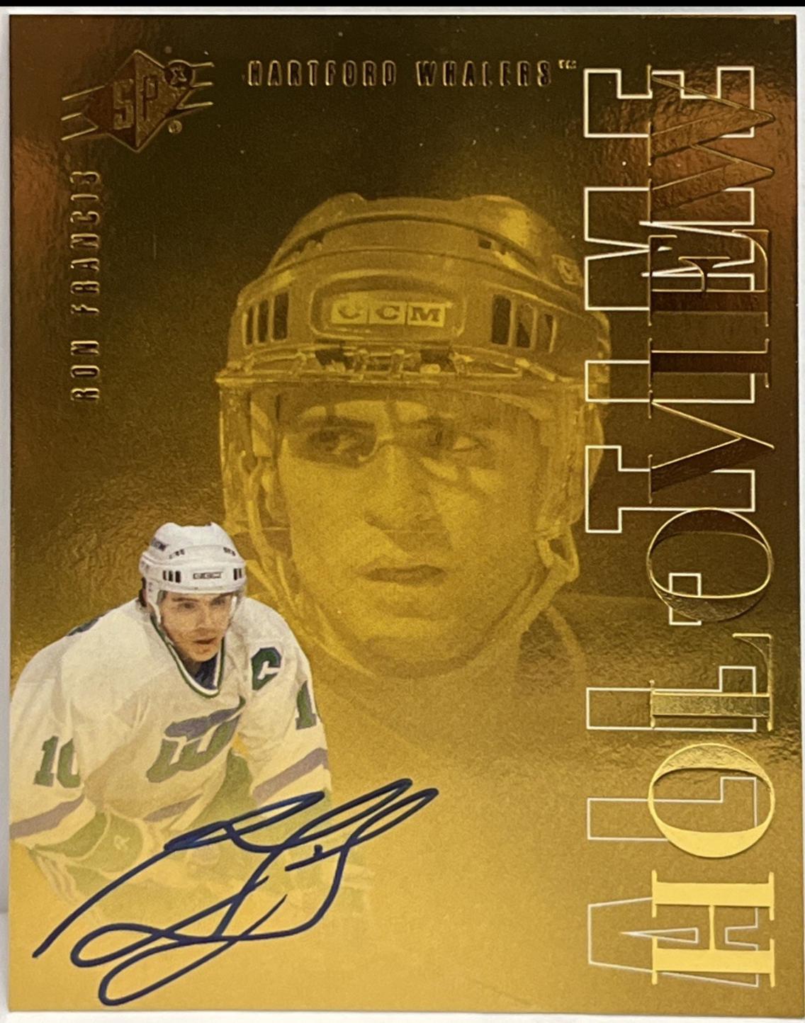 Ron Francis #ATG-RF Hockey Cards 2024 SPx All-Time Holoview Autograph