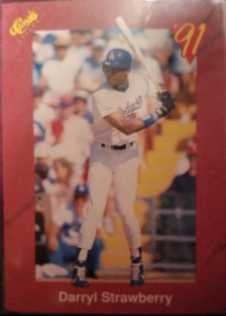 Darryl Strawberry #T73 1991 Classic Four Sport Baseball