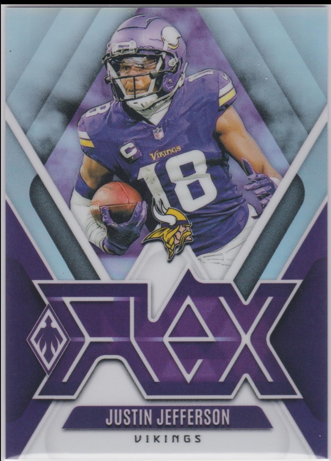 Justin Jefferson #F-JJN Football Cards 2024 Panini Phoenix Flex