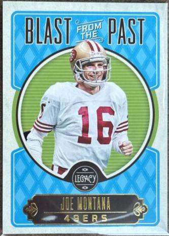 Joe Montana #BP-10 Football Cards 2023 Panini Legacy Blast from the Past