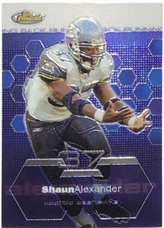 Shaun Alexander #8 Football Cards 2003 Topps Finest