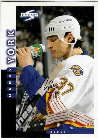 Harry York #192 Hockey Cards 1997 Score