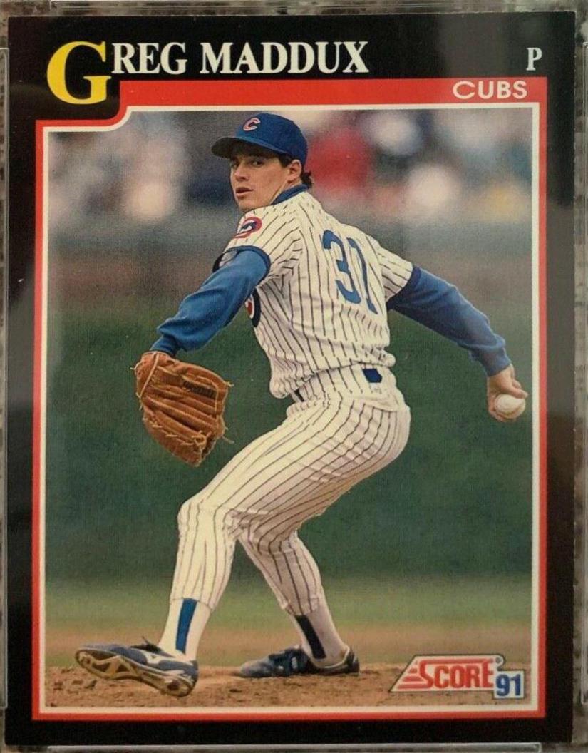 Greg Maddux #317 Baseball Cards 1991 Score