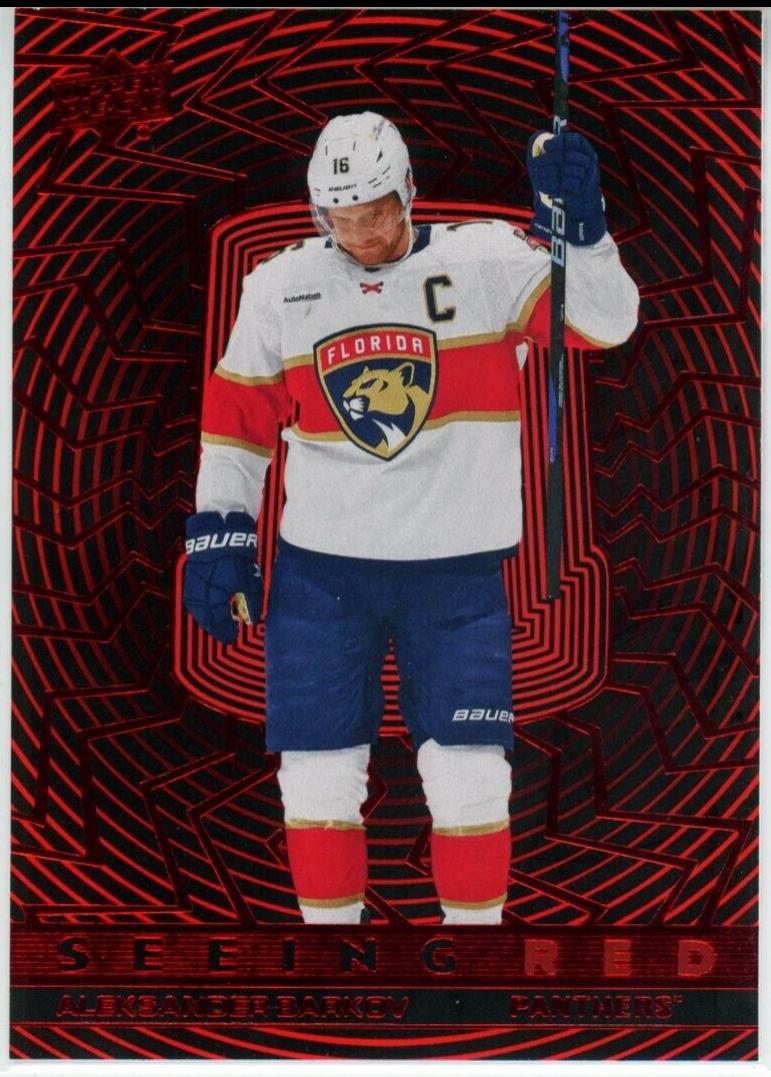 Aleksander Barkov #SR-68 Hockey Cards 2023 Upper Deck Seeing Red