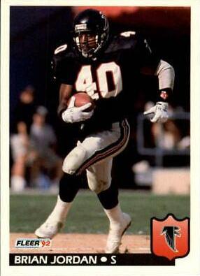 Brian Jordan #9 Football Cards 1992 Fleer