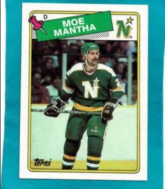 Moe Mantha #30 Hockey Cards 1988 Topps