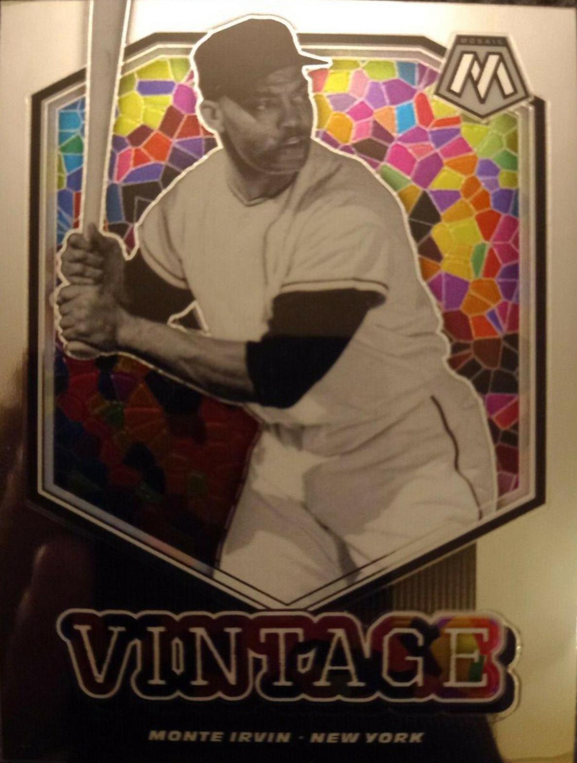 Monte Irvin #V14 Baseball Cards 2021 Panini Mosaic Vintage