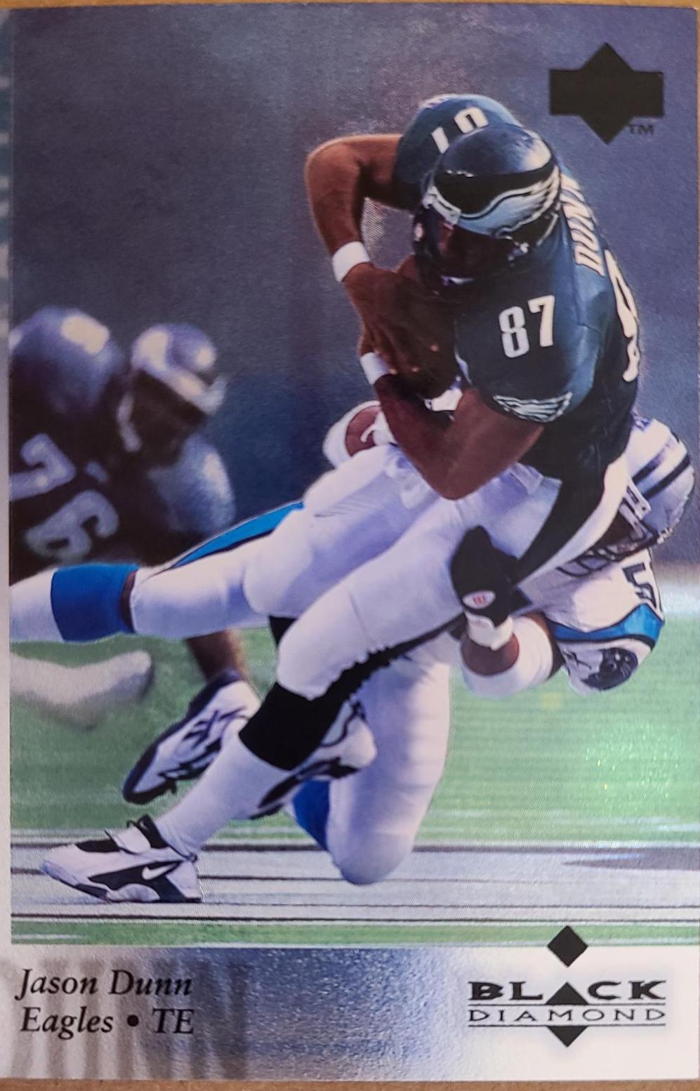 Jason Dunn #37 1997 Upper Deck Black Diamond Football