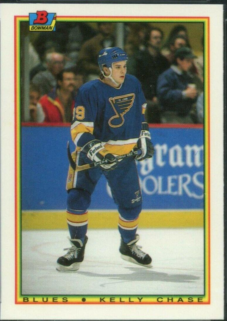 Kelly Chase #14 Hockey Cards 1990 Bowman Tiffany