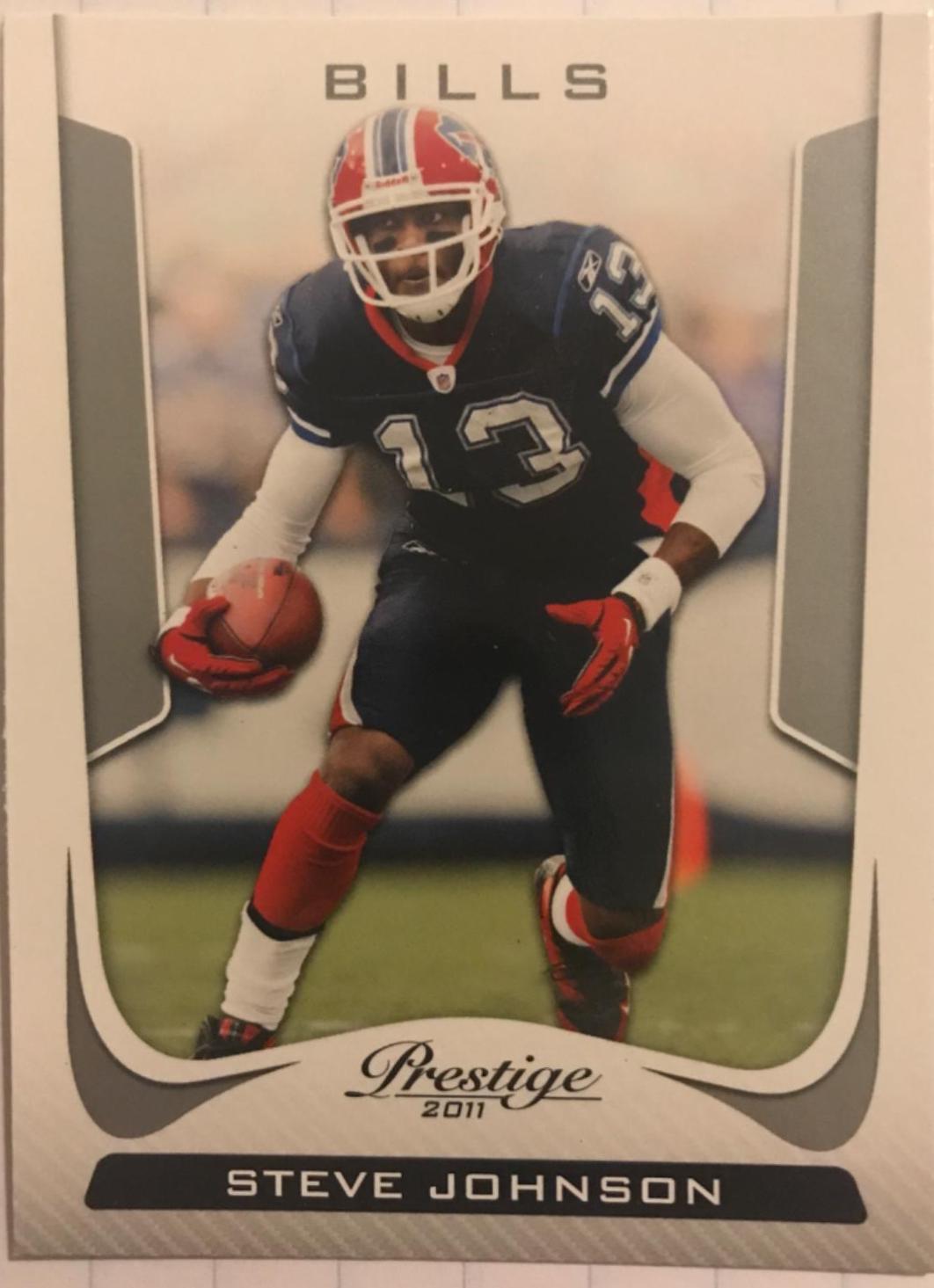 Steve Johnson #25 Football Cards 2011 Panini Prestige