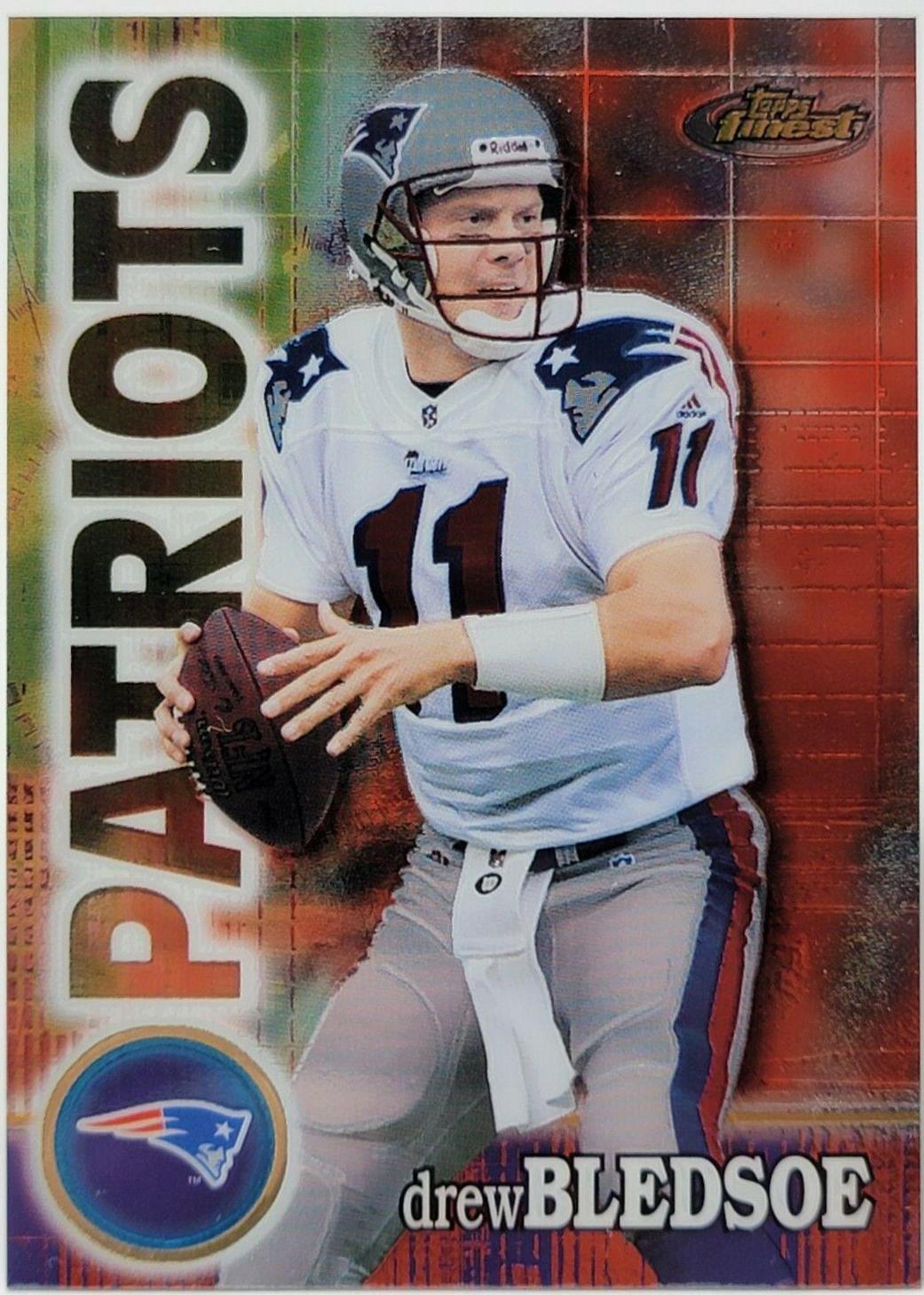 Drew Bledsoe #3 Football Cards 2000 Topps Finest