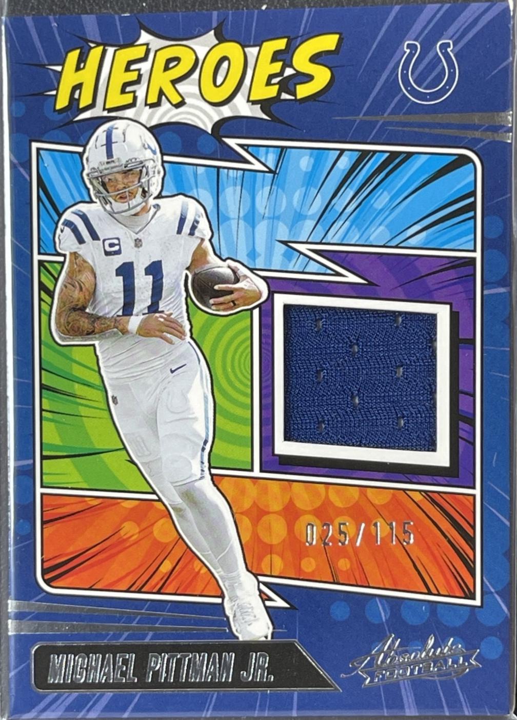 Michael Pittman Jr. #AHM-MPN Prices | 2025 Panini Absolute Heroes ...
