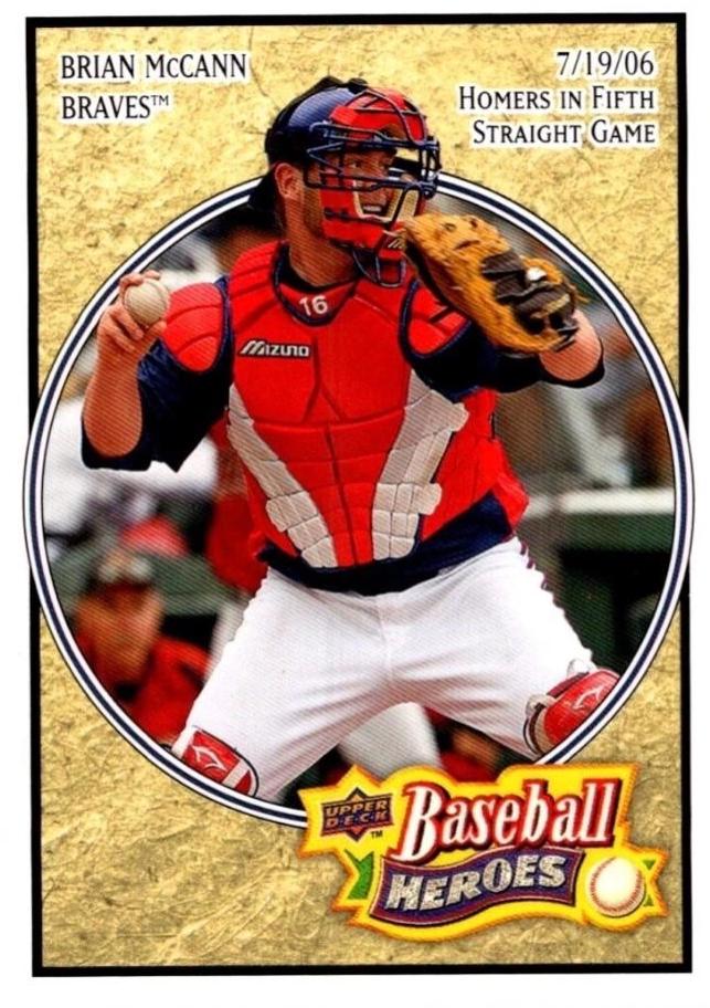 Brian McCann #10 Baseball Cards 2008 Upper Deck Baseball Heroes