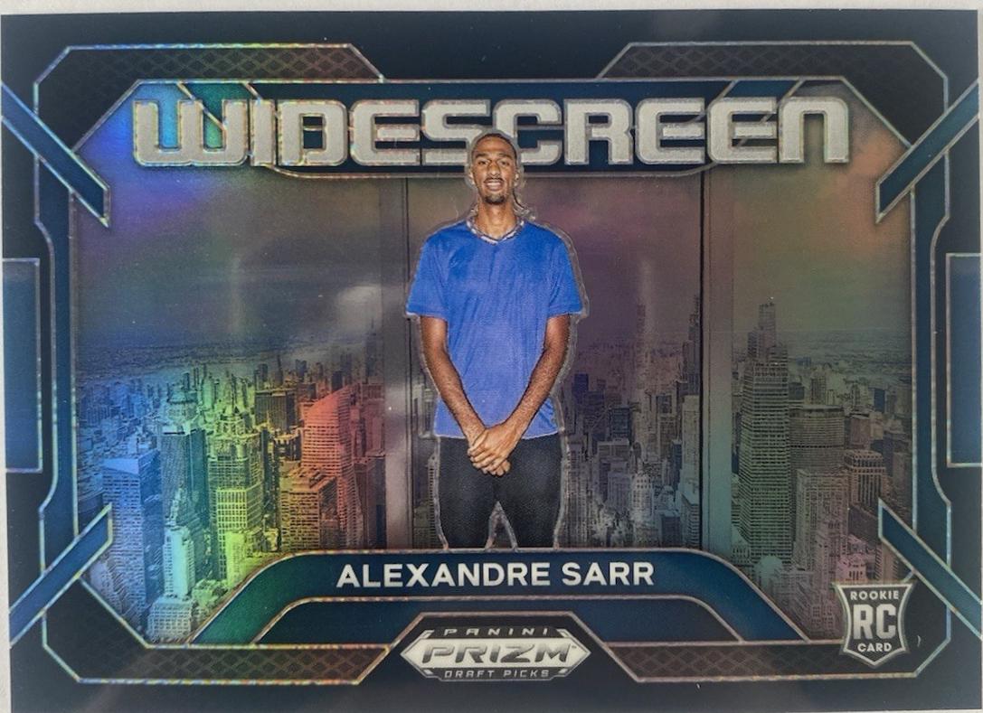 Alexandre Sarr #4 Basketball Cards 2024 Prizm Draft Picks Widescreen