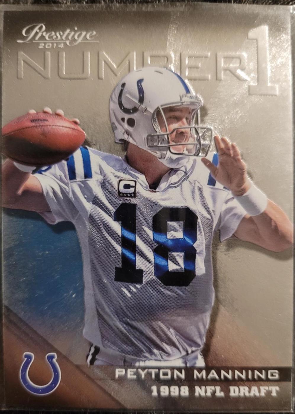Peyton Manning #7 Football Cards 2014 Panini Prestige Number Ones