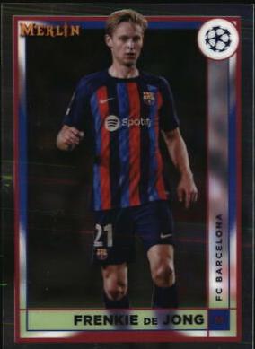 Frenkie de Jong #49 2022 Topps Merlin Chrome UEFA Club Competitions