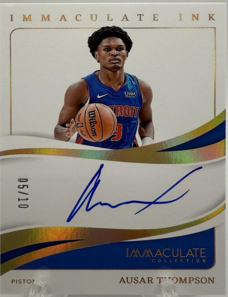Ausar Thompson #7 Basketball Cards 2023 Panini Immaculate Ink