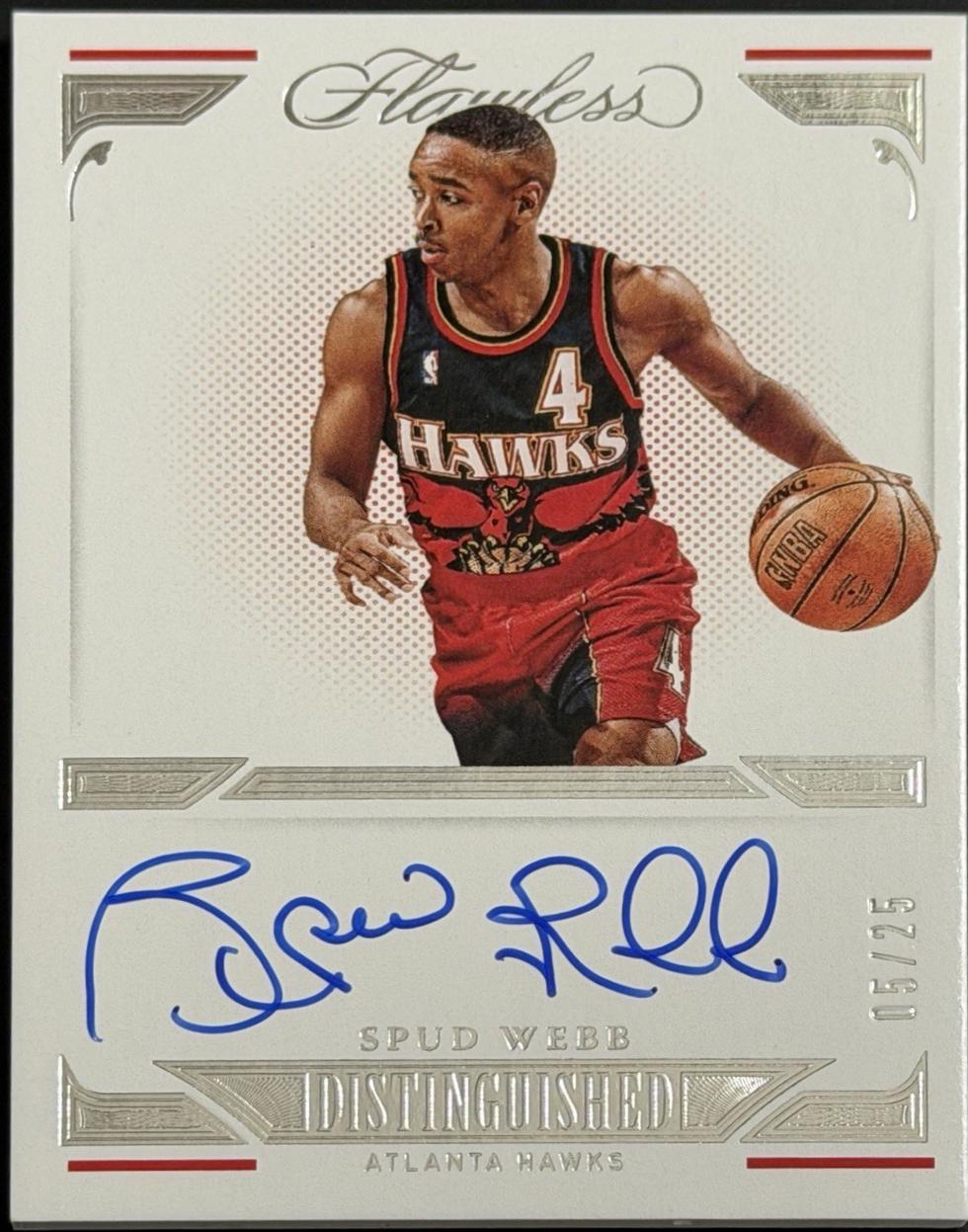 Spud Webb #DIS-SPU 2020 Panini Flawless Distinguished Autograph Basketball