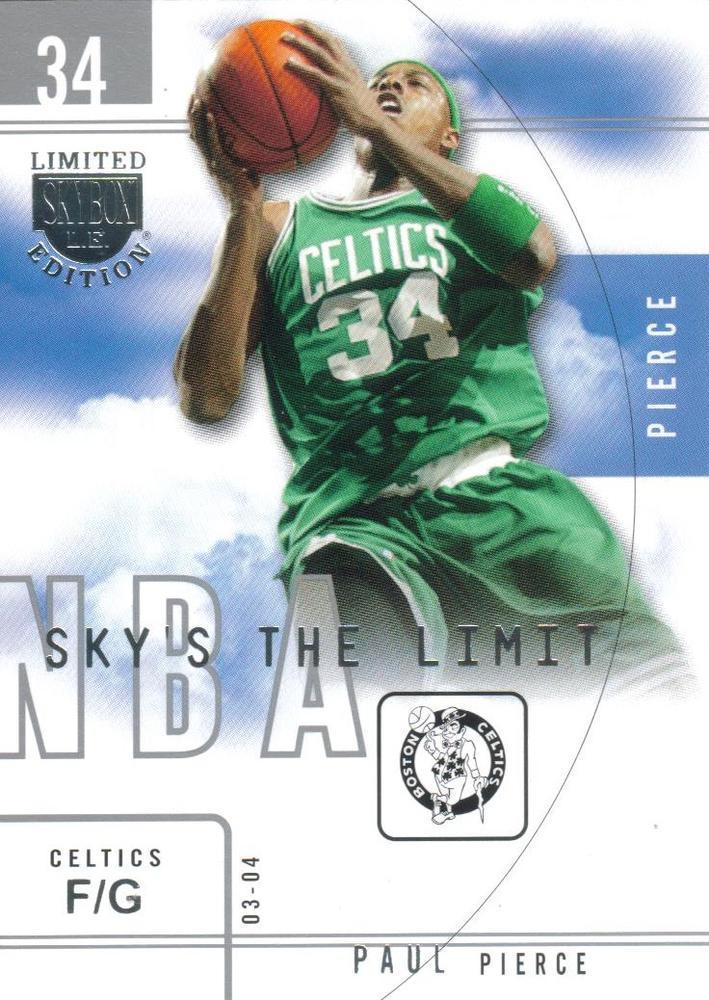 Paul Pierce #14 SL Basketball Cards 2004 Skybox L.E. Sky's the Limit