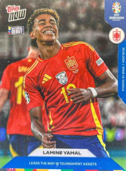 2024 Topps Now UEFA EURO Lamine Yamal #38 card