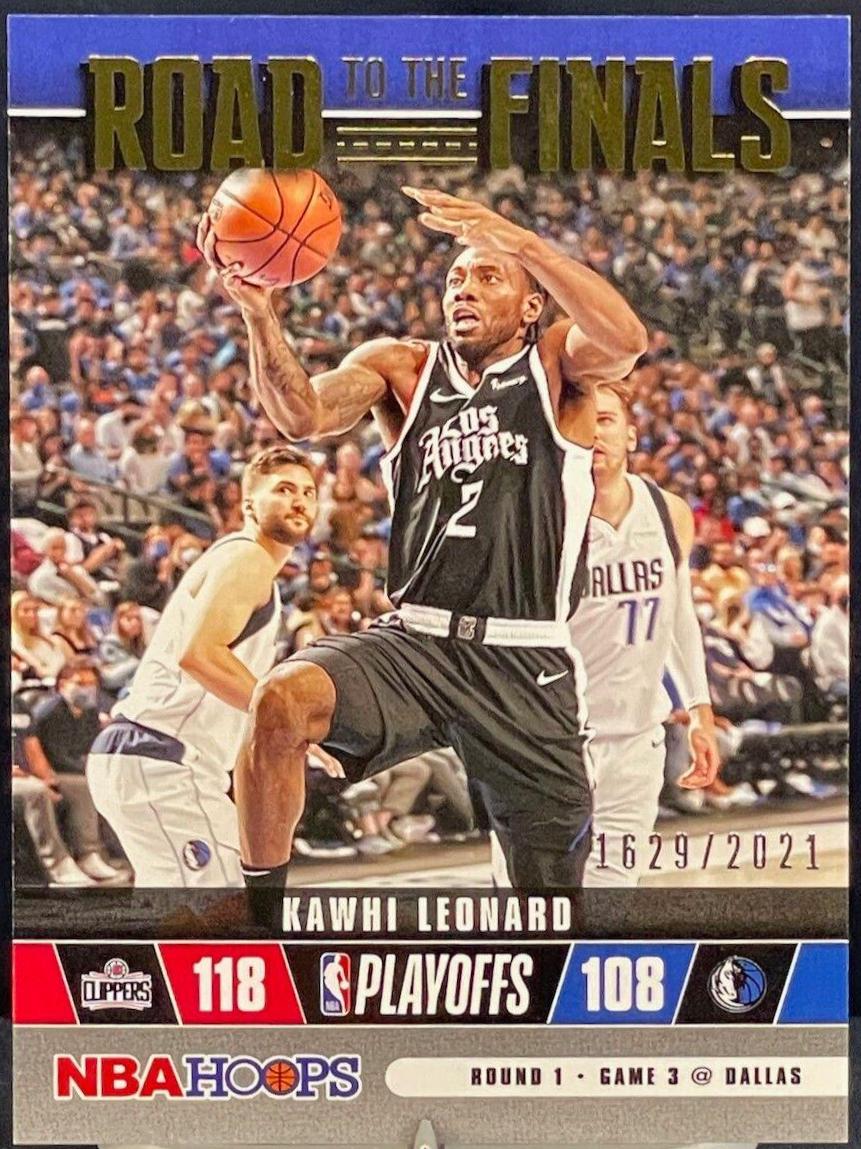 Kawhi Leonard #22 Basketball Cards 2021 Panini Hoops Road to the Finals